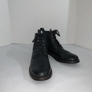Ben Sherman Boots Mens Size 12 Black Leather Chukka Ankle Lace Up Casual Shoes